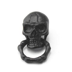 4346 Screwback Black Skull Biker Wallet Chain Connector Joint Parts